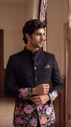 Black jodhpuri  set