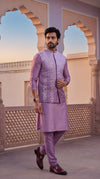 Purple ombre jacket  set