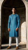 Teal kurta set