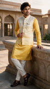 Yellow ombre Jacket set